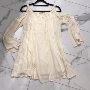Off the Shoulder Cream Dress